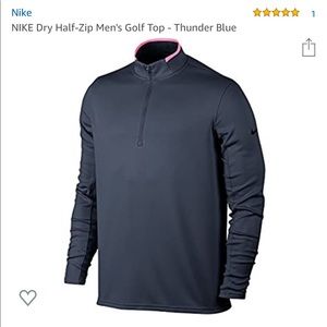 Nike Dri Fit half zip golf shirt